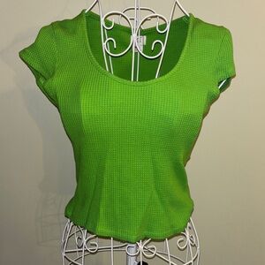 BDG Waffle Knit Crop Top Size Medium